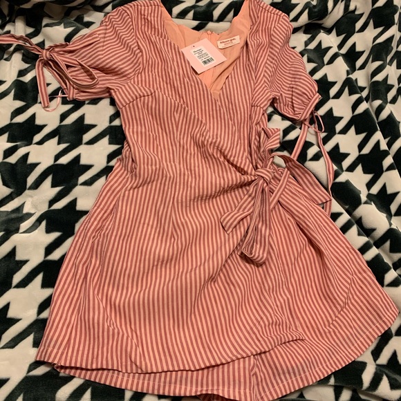 Showpo. Dresses & Skirts - Blush Stripe Playsuit/Romper